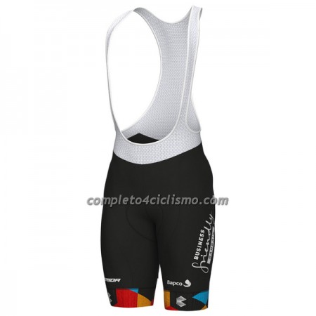 Pantaloncino con bretelle 2022 Bahrain Victorious Nero Pantaloncino con bretelle 2022 Bahrain Victorious Nero